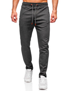 Uomo Pantaloni di tuta caldi Nero Bolf Q1081