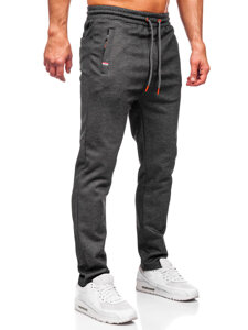 Uomo Pantaloni di tuta caldi Nero Bolf Q1081