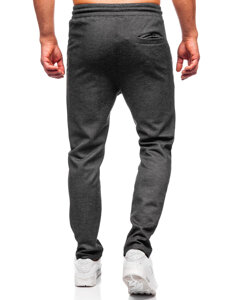 Uomo Pantaloni di tuta caldi Nero Bolf Q1081