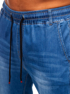 Uomo Pantaloni in jeans jogger Blu Bolf 8153