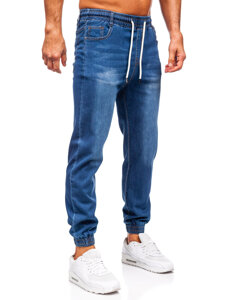 Uomo Pantaloni in jeans jogger Blu Bolf 8155