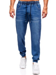 Uomo Pantaloni in jeans jogger Blu scuro Bolf 8151