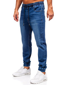 Uomo Pantaloni in jeans jogger Blu scuro Bolf 8152