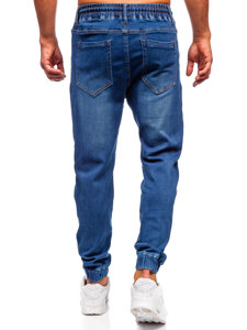 Uomo Pantaloni in jeans jogger Blu scuro Bolf 8152