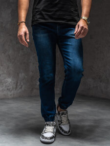 Uomo Pantaloni in jeans jogger Blu scuro Bolf 8152A1