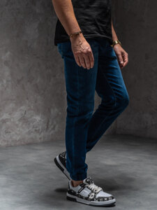 Uomo Pantaloni in jeans jogger Blu scuro Bolf 8152A1