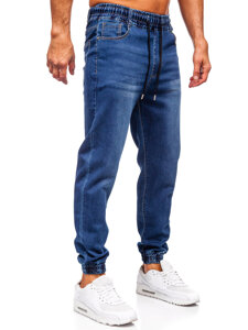 Uomo Pantaloni in jeans jogger Blu scuro Bolf 8163