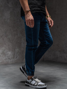 Uomo Pantaloni in jeans jogger Blu scuro Bolf 8163A1