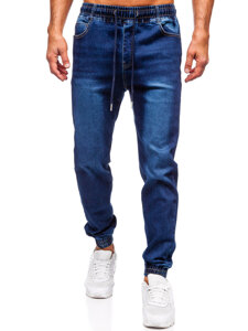 Uomo Pantaloni in jeans jogger Blu scuro Bolf 8168