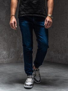 Uomo Pantaloni in jeans jogger Blu scuro Bolf 8168A1