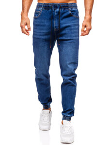 Uomo Pantaloni in jeans jogger Blu scuro Bolf 8169