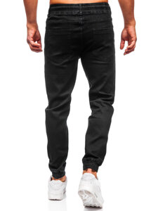 Uomo Pantaloni in jeans jogger Nero Bolf 8160