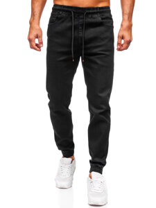 Uomo Pantaloni in jeans jogger Nero Bolf 8160