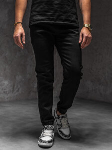 Uomo Pantaloni in jeans jogger Nero Bolf 8160A1