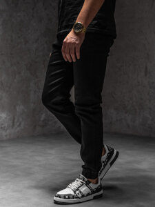 Uomo Pantaloni in jeans jogger Nero Bolf 8160A1