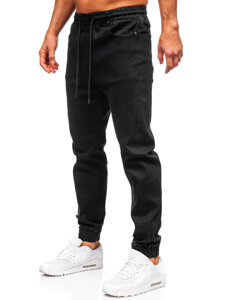 Uomo Pantaloni in jeans jogger Nero Bolf 8161