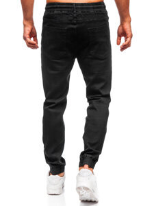 Uomo Pantaloni in jeans jogger Nero Bolf 8161