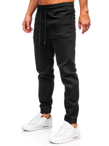 Uomo Pantaloni in jeans jogger Nero Bolf 8162