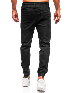 Uomo Pantaloni in jeans jogger Nero Bolf 8162