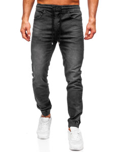 Uomo Pantaloni in jeans jogger Nero Bolf MP0275N