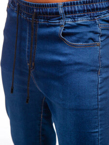 Uomo Pantaloni in jeans jogger blu scuro Bolf 8106