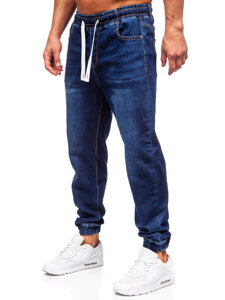 Uomo Pantaloni in jeans jogger blu scuro Bolf 8116