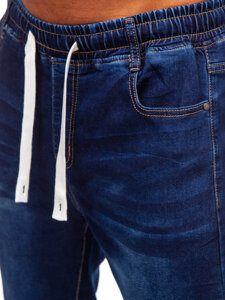 Uomo Pantaloni in jeans jogger blu scuro Bolf 8116