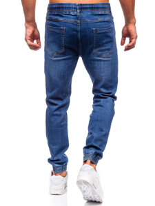 Uomo Pantaloni in jeans jogger blu scuro Bolf 8122