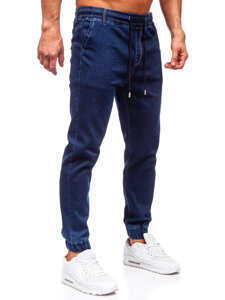 Uomo Pantaloni in jeans jogger blu scuro Bolf 8136