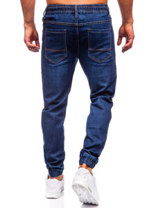 Uomo Pantaloni in jeans jogger blu scuro Bolf 9091