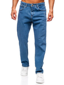 Uomo Pantaloni in jeans regular fit Blu scuro Bolf 5452