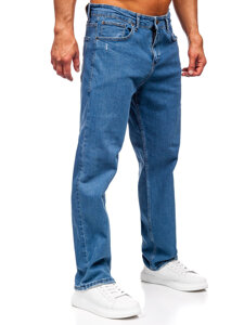 Uomo Pantaloni in jeans regular fit Blu scuro Bolf 5452