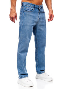 Uomo Pantaloni in jeans regular fit Blu scuro Bolf 5456