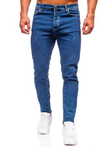 Uomo Pantaloni in jeans regular fit Blu scuro Bolf 6052