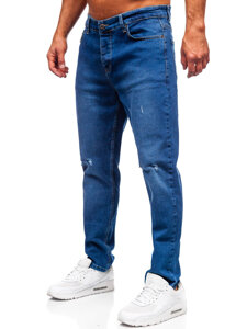 Uomo Pantaloni in jeans regular fit Blu scuro Bolf 6636