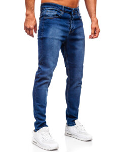 Uomo Pantaloni in jeans regular fit Blu scuro Bolf 6710