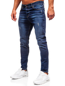 Uomo Pantaloni in jeans regular fit Blu scuro Bolf 6760