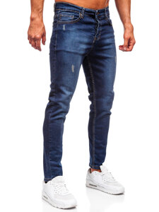 Uomo Pantaloni in jeans regular fit Blu scuro Bolf 6760