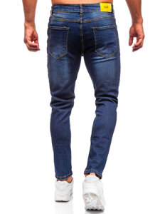 Uomo Pantaloni in jeans regular fit Blu scuro Bolf 6760