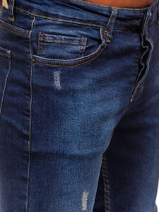 Uomo Pantaloni in jeans regular fit Blu scuro Bolf 6760