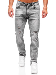 Uomo Pantaloni in jeans regular fit Grigio Bolf MP0154G