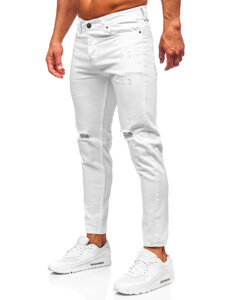 Uomo Pantaloni in jeans slim fit Bianco Bolf 5872