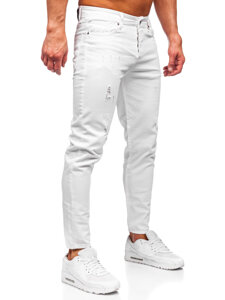 Uomo Pantaloni in jeans slim fit Bianco Bolf 5876