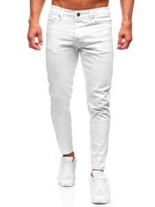 Uomo Pantaloni in jeans slim fit Bianco Bolf 5877