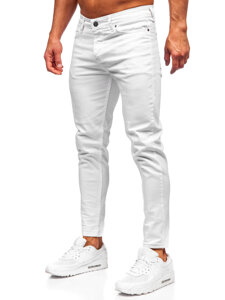 Uomo Pantaloni in jeans slim fit Bianco Bolf 5877