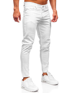 Uomo Pantaloni in jeans slim fit Bianco Bolf 5877