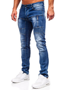 Uomo Pantaloni in jeans slim fit Blu Bolf MP0046B