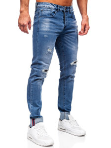 Uomo Pantaloni in jeans slim fit Blu Bolf MP0126B