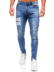 Uomo Pantaloni in jeans slim fit Blu Bolf TF292