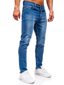 Uomo Pantaloni in jeans slim fit Blu scuro Bolf 6458